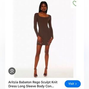 Babaton Rego Dress Brown